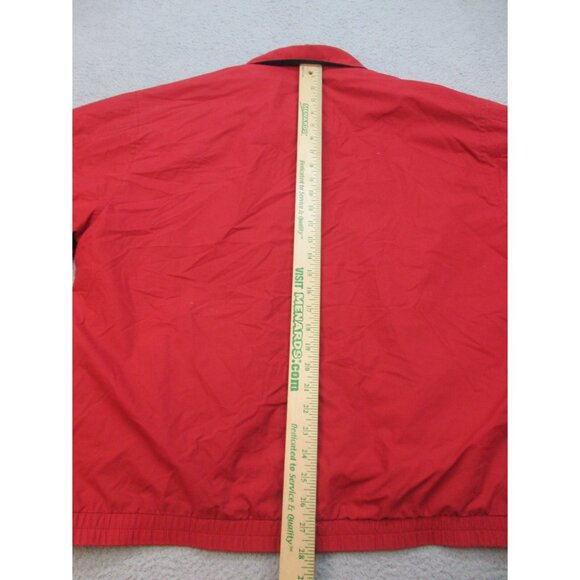 London Fog Jacket Men's Large Long Leisure Removable Liner Maroon Full Zip 90's - Picture 5 of 15